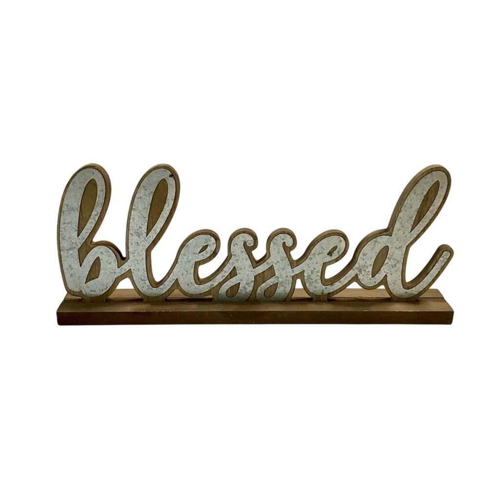 “Blessed” Word Art Home Decor